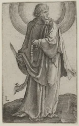 St Bartholomew, ca 1511 (gravyr)