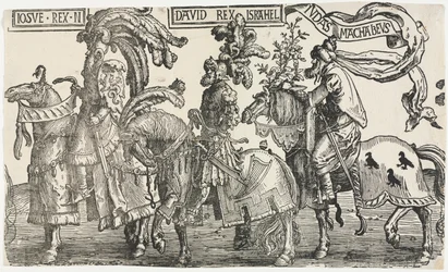 De nio hjältarna: Joshua, David, Judas Maccabees, 1515-1517.
