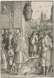 The Power of Women: Poeten Virgil upphängd i en korg, ca. 1512.