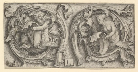 Triton och Siren i Tendrils, ca. 1510.