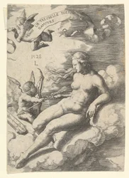 Venus och Amor, 1528.