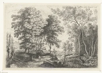 Landskap med en bäck genom en skog Sex landskap (serietitel)