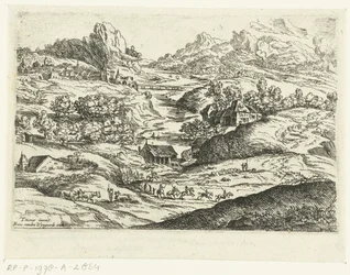 Landskap med ryttare Små landskap efter Titian (serietitel)