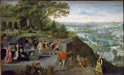 Kejsar Rudolf II vid en dryckeskur (olja på duk, ca 1593)