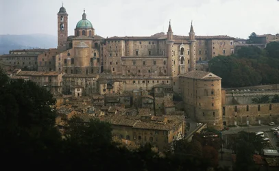 Utsikt över hertigpalatset Urbino