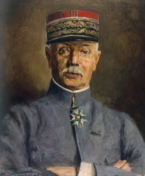 Porträtt av general Fayolle, befälhavare för sextonde armén, av Lucien Jonas (1880-1947), första världskriget, Frankrike, 1900-talet