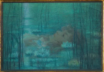 Ofelia - skådespelerskan Suzanne Reichenberg i Alexandre Dumas Hamlet