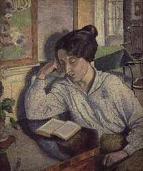 Porträtt av Gladys Chivers läsning