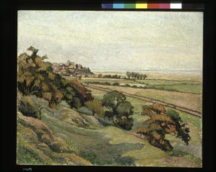Rye From Cadborough, Sunset (olja på duk)