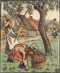Äppelskörden, 1889
