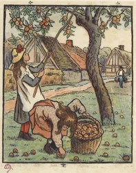 Äppelskörden, 1889