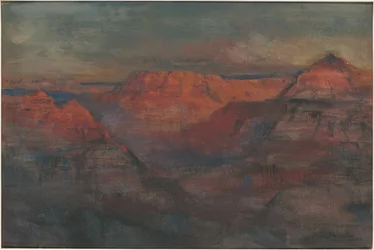 The Afterglow, Grand Canyon, Arizona, ca 1904 (w/c & gouache på kartong)