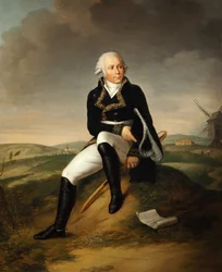 Porträtt av Francois Christophe Kellerman 1735-1820 (olja på duk)