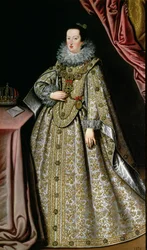 Eleanor Gonzaga (1598-1655), fru till Ferdinand II (1578-1637) Helige romerska kejsare, tidigt 1600-tal