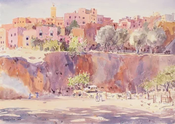 Darricha, Fes, 2000 (akvarell på papper)