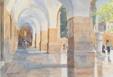 Rothschild House, Jerusalem, 2019 (w/c på papper)