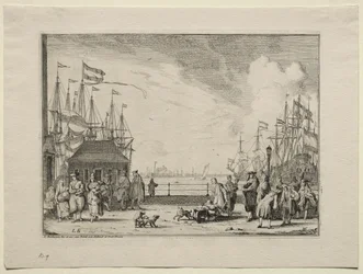 Hamnen i Amsterdam, 1701.