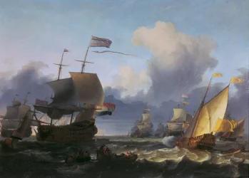 Överlämnandet av befälet till amiral de Ruyter utanför Texels kust den 18 juni 1665