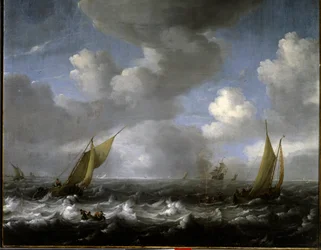 Marin. Målning av Ludolf Backhuysen (1631-1708) Ec. Hol.