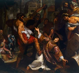 St Stephens martyrskap, av Ludovico Cardi känd som il Cigoli (1559-1613), målning.