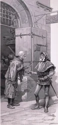 John Jag kunde inte skicka den. Här är den igen., illustration från Romeo och Julia,