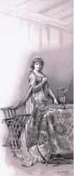 Lady Capulet: Väck Juliet, gå och trimma upp henne, illustration från Romeo och Julia,