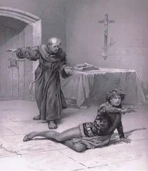 Lev här i himlen och kanske tittar på henne., illustration från Romeo och Julia,