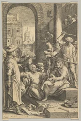 Törnekröningen, ur Kristi lidande, ca 1623.