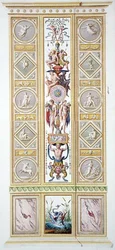 Panel från Raphael Loggia i Vatikanen, från 