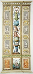 Panel från Raphael Loggia i Vatikanen, från 