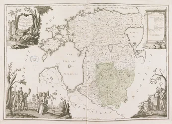 Allmän karta över Estland och Lettland. Atlas de la Livonie, 1798.