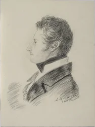 Porträtt av greve Matvey Yuryevich Vilyegorsky 1794-1866, 1821