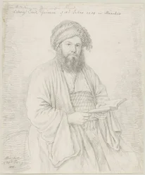 Karmelitfadern Wolfgang Bock i orientalisk kostym