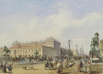 Anichkovbron i Sankt Petersburg, 1847