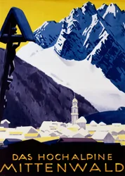 Den högalpina Mittenwald, ca. 1930