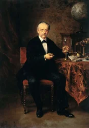 Porträtt av Hermann Ludwig Ferdinand von Helmholtz