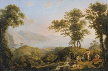 Södra landskapet med Vesuvius