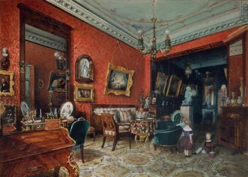 Ett vardagsrum, 1840-tal