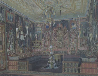 Det asiatiska turkiska rummet i det stora palatset i Tsarskoye Selo