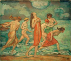 L. v. Hofmann, badande tjejer