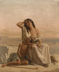 Hagar och Ismael i öknen