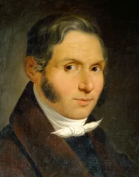 Porträtt av Bonifacio Asioli av Luigi Asioli (1817-1877), olja på duk, 57x46 cm