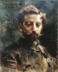 Porträtt av Primo Levi, ca 1880 (olja på duk)