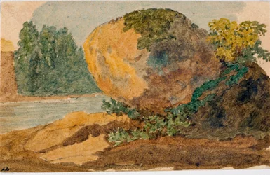 Torrent-landskap (akvarell, ca 1825)