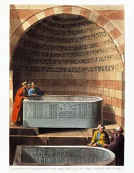 Basaltsarkofag kallad Lovers Fountain av Luigi Mayer