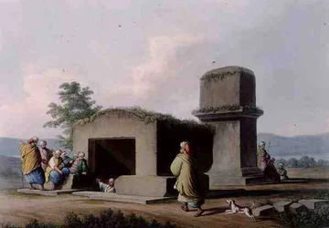Monument på Syriens kust, skylt 1, från "Views in the Ottoman Dominions"