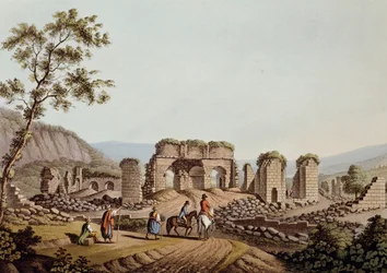 Rester av Dianas tempel i Efesos