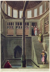 Vy över Nilometern, skylt 2 från "Views of Egypt", graverad av Thomas Milton (1743-1827) pub. av Robert Bowyer (1758-1834) 1802 (akvatint)