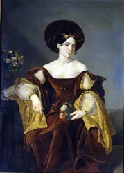 Maria de la Felicidad Malibran (1808 - 1836) Målning av Luigi Pedrazzi. La Scala-museet i Milano