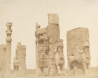 Den antika porten till Persepolis], 1858.